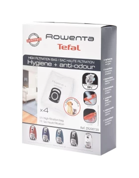 Σακούλες Σκούπας ROWENTA HYGIENE+ Anti-Odour ORIGINAL 