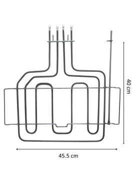 Αντίσταση Κουζίνας Διπλή 1100W+1700W PITSOS Κοντά Άκρα