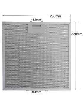 Φίλτρο Απορροφητήρα με Πλαίσιο 320mm*320mm SIEMENS BOSCH WHIRLPOOL