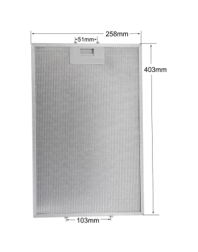 Φίλτρο Απορροφητήρα με Πλαίσιο 258mm*403mm TEKA