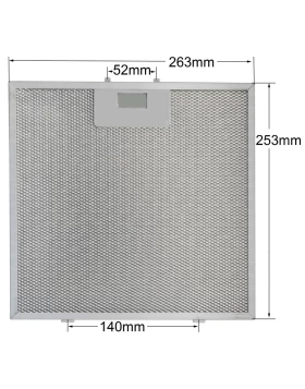 Φίλτρο Απορροφητήρα με Πλαίσιο 254mm*263mm VESTEL