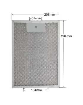 Φίλτρο Απορροφητήρα με Πλαίσιο 208mm*294mm ARCELIK BEKO 