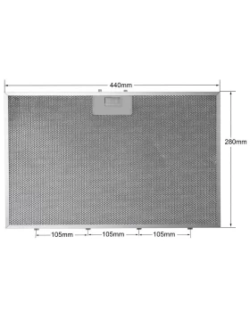 Φίλτρο Απορροφητήρα με Πλαίσιο 440mm*280mm BEKO TEKA